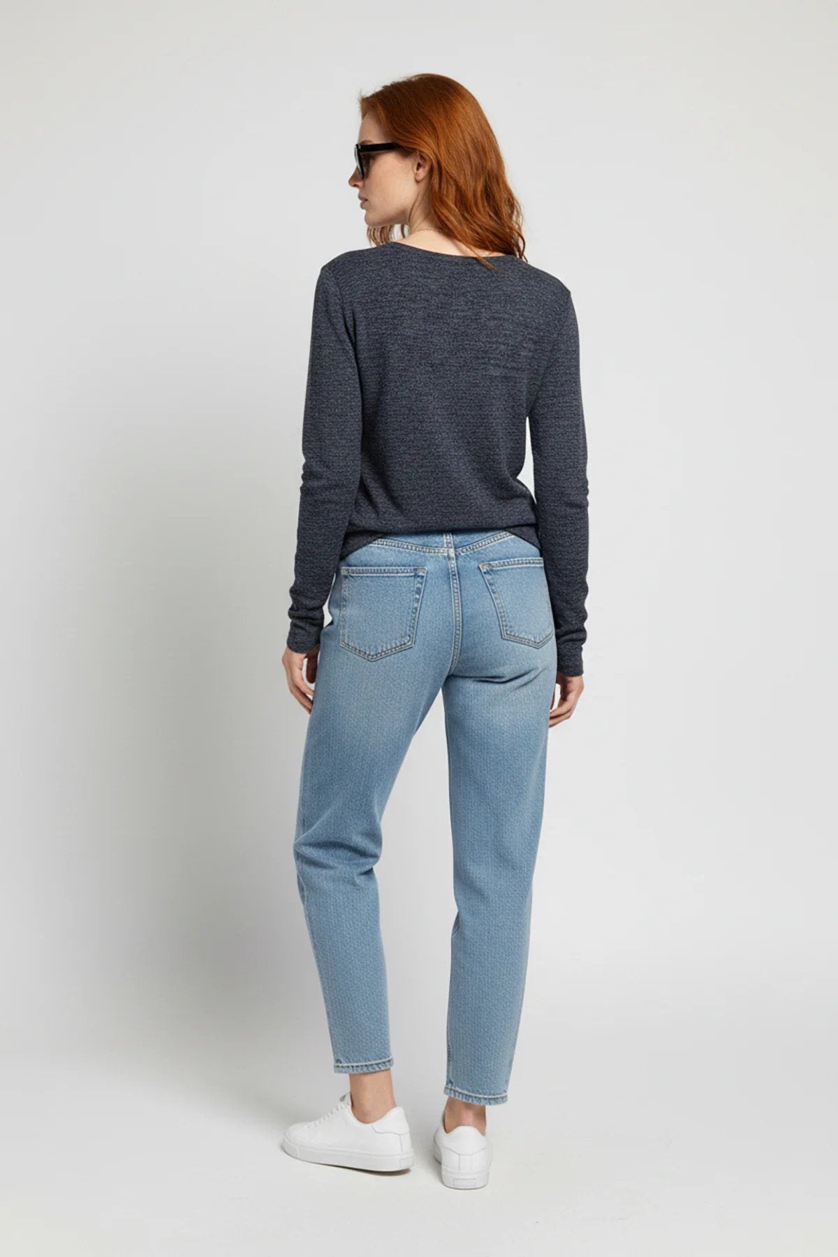 Basic Langarmshirt mit Rundhalsausschnitt