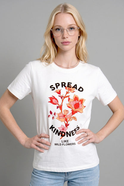 Bedrucktes Rundhals-T-Shirt