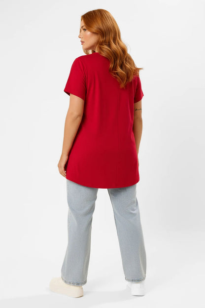 Bedrucktes T-Shirt mit Rundhalsausschnitt