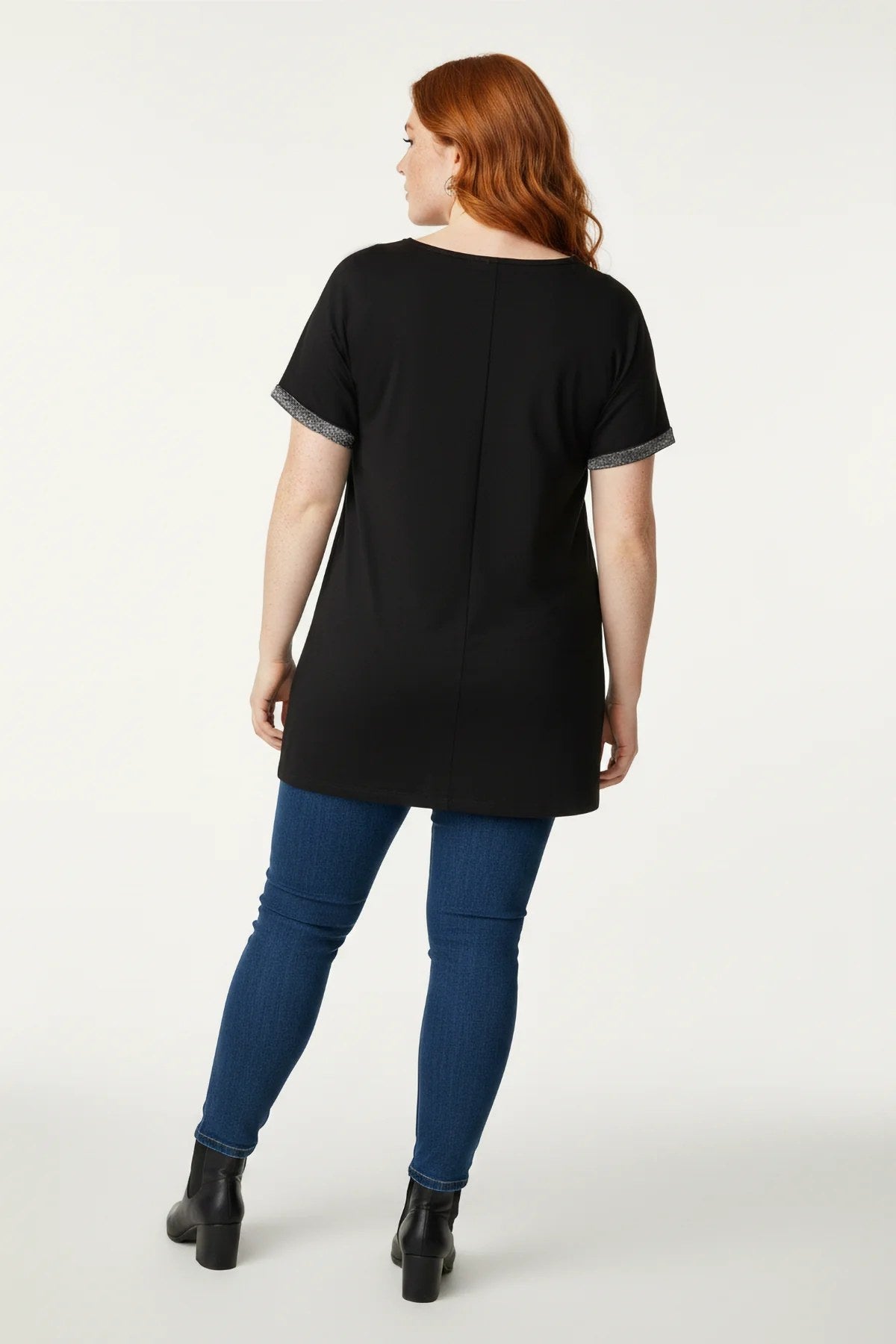 Bedrucktes T-Shirt mit Rundhalsausschnitt
