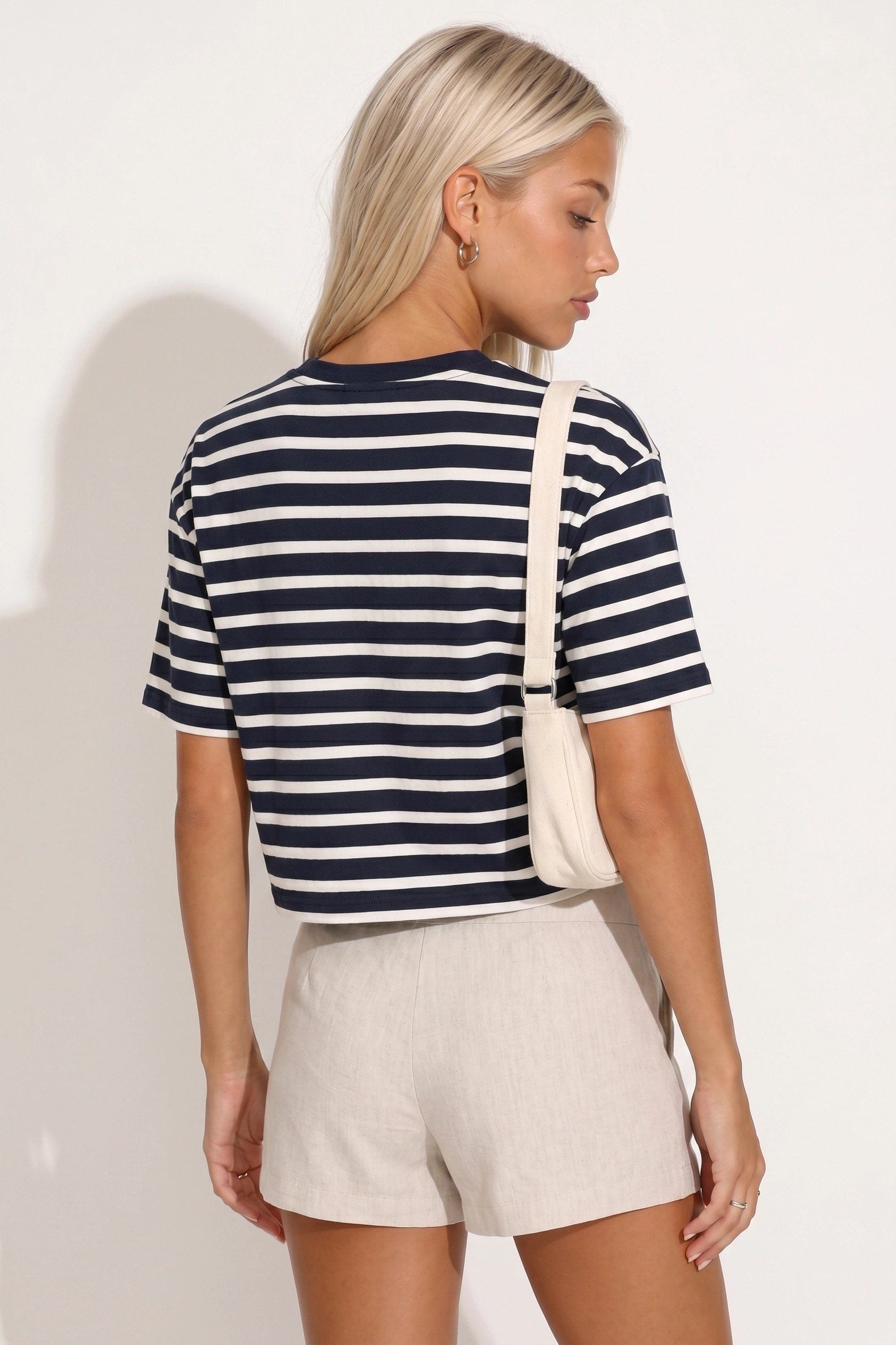 Crew Neck Crop T-Shirt