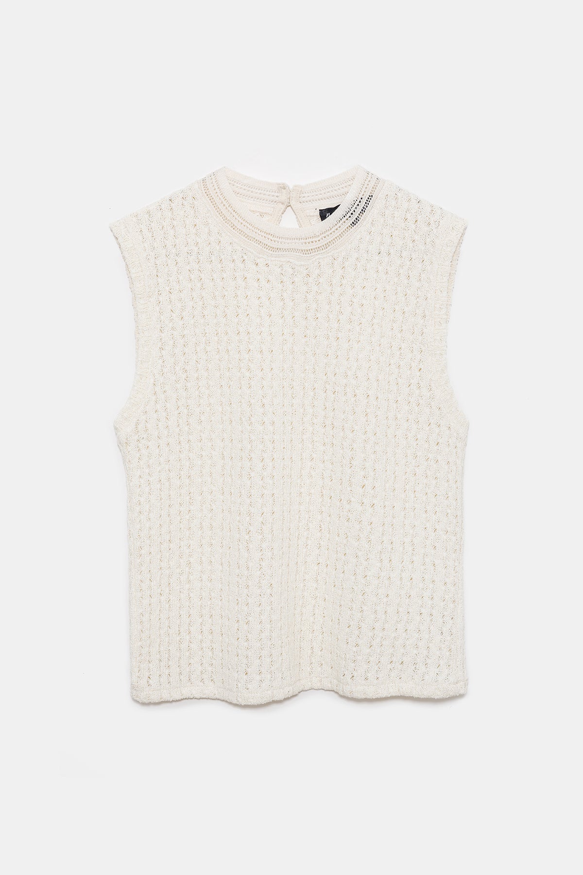 Bluse mit Rundhalsausschnitt und Spitze
