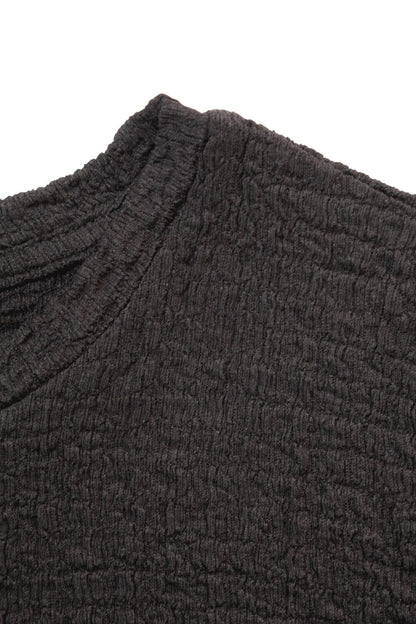 Strukturiertes Kurzarm T-Shirt