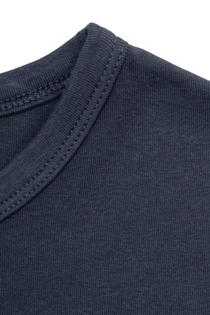 Baumwoll Kurzarm T-Shirt mit Rundhalsausschnitt