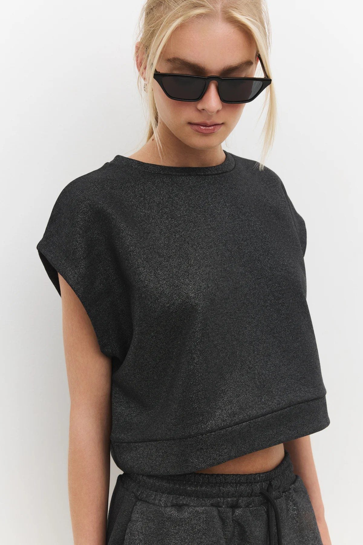 Kurzarm-T-Shirt mit Rundhalsausschnitt