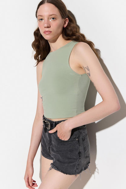 Ärmellose Basic-Bluse