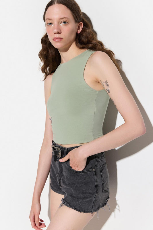 Ärmellose Basic-Bluse