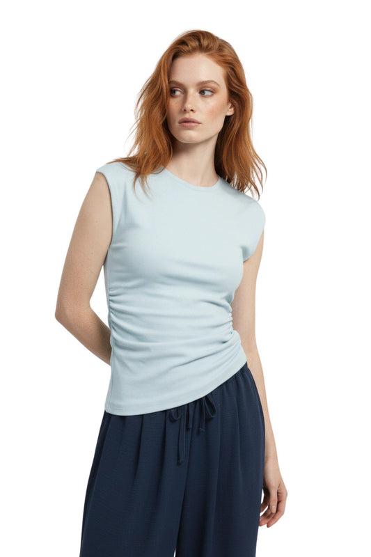 Kurzarm-T-Shirt mit V-Ausschnitt