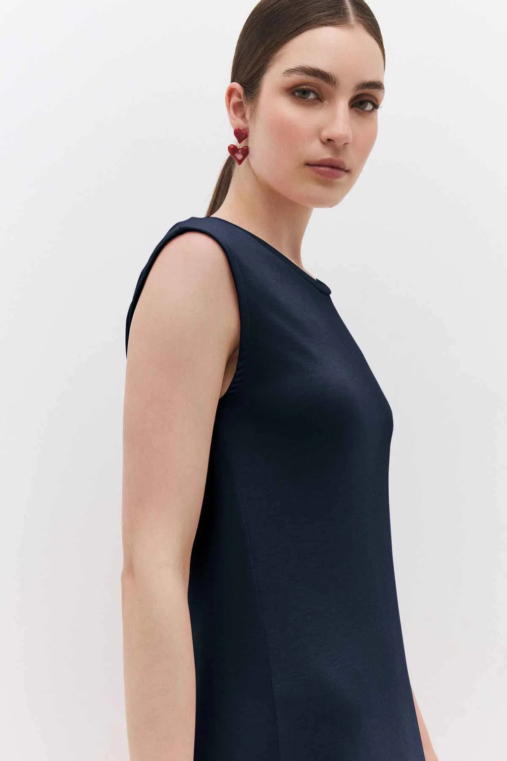 Midikleid mit Rundhalsausschnitt
