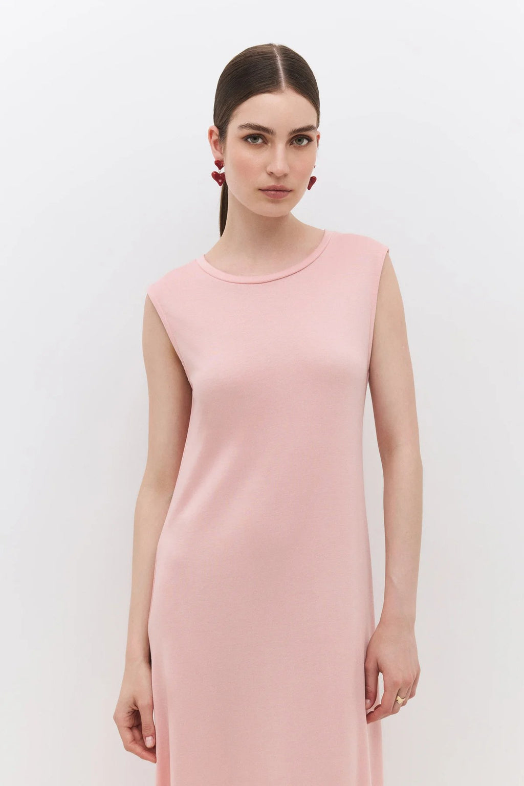 Midikleid mit Rundhalsausschnitt