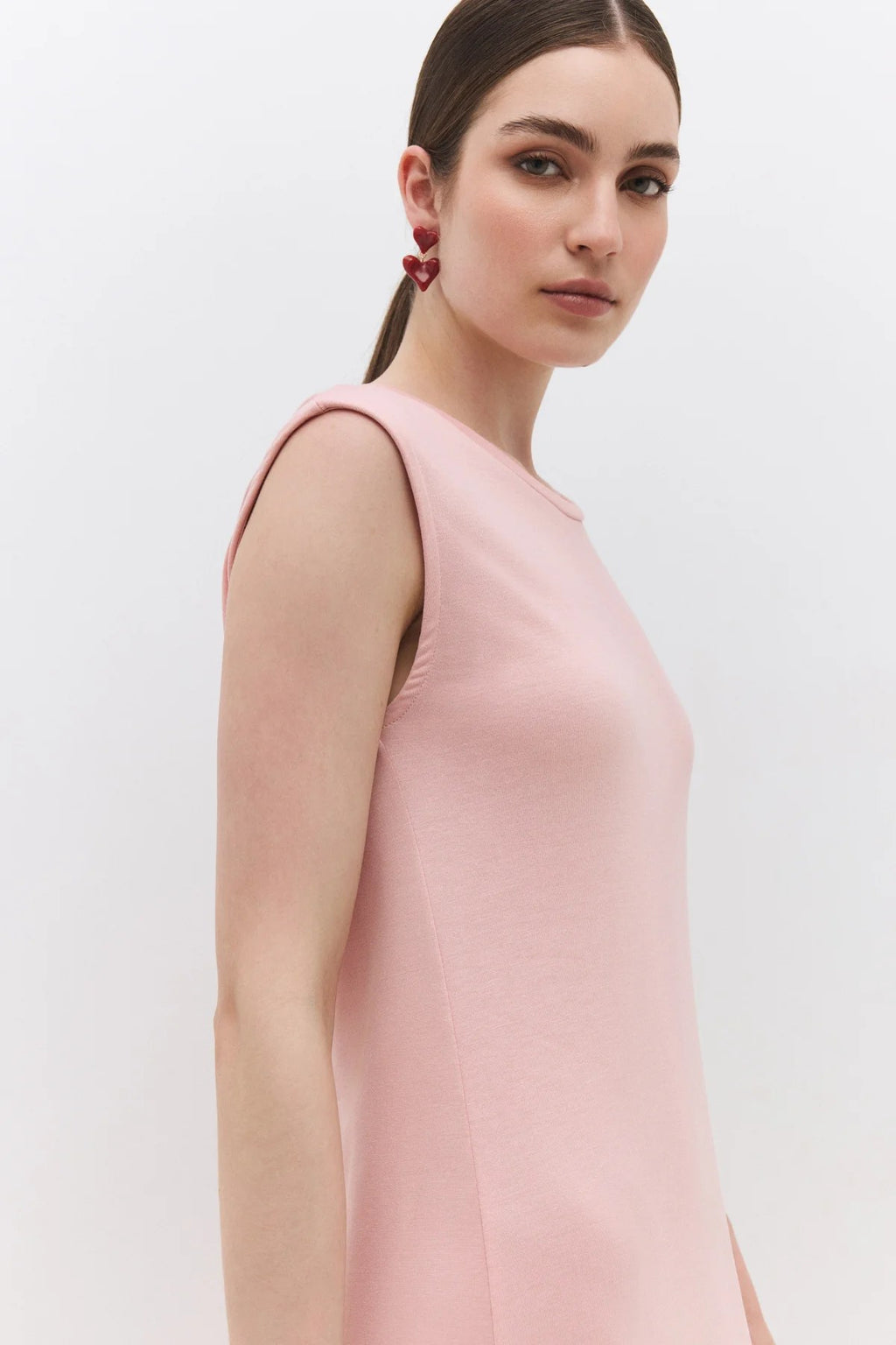 Midikleid mit Rundhalsausschnitt