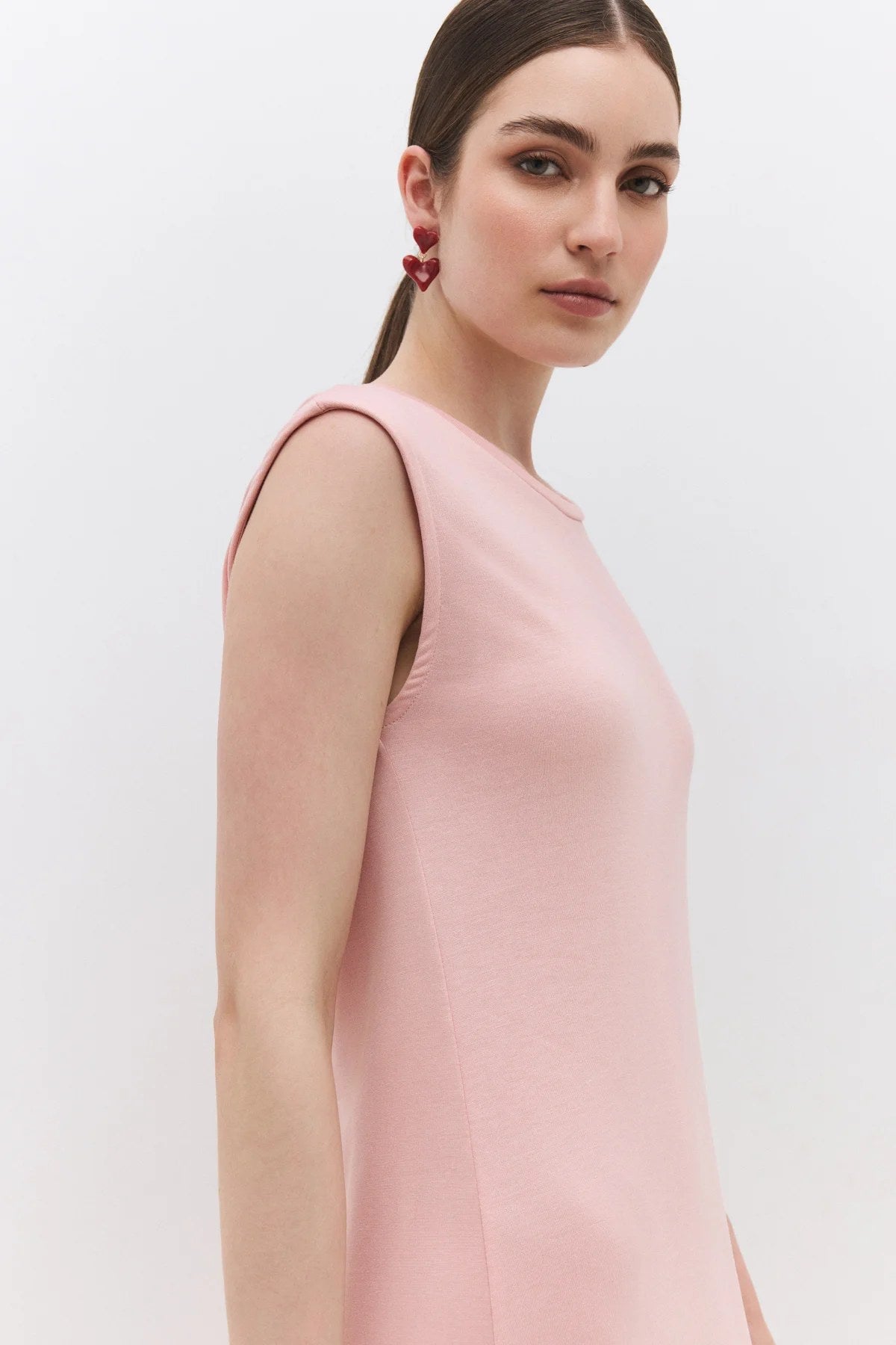 Midikleid mit Rundhalsausschnitt