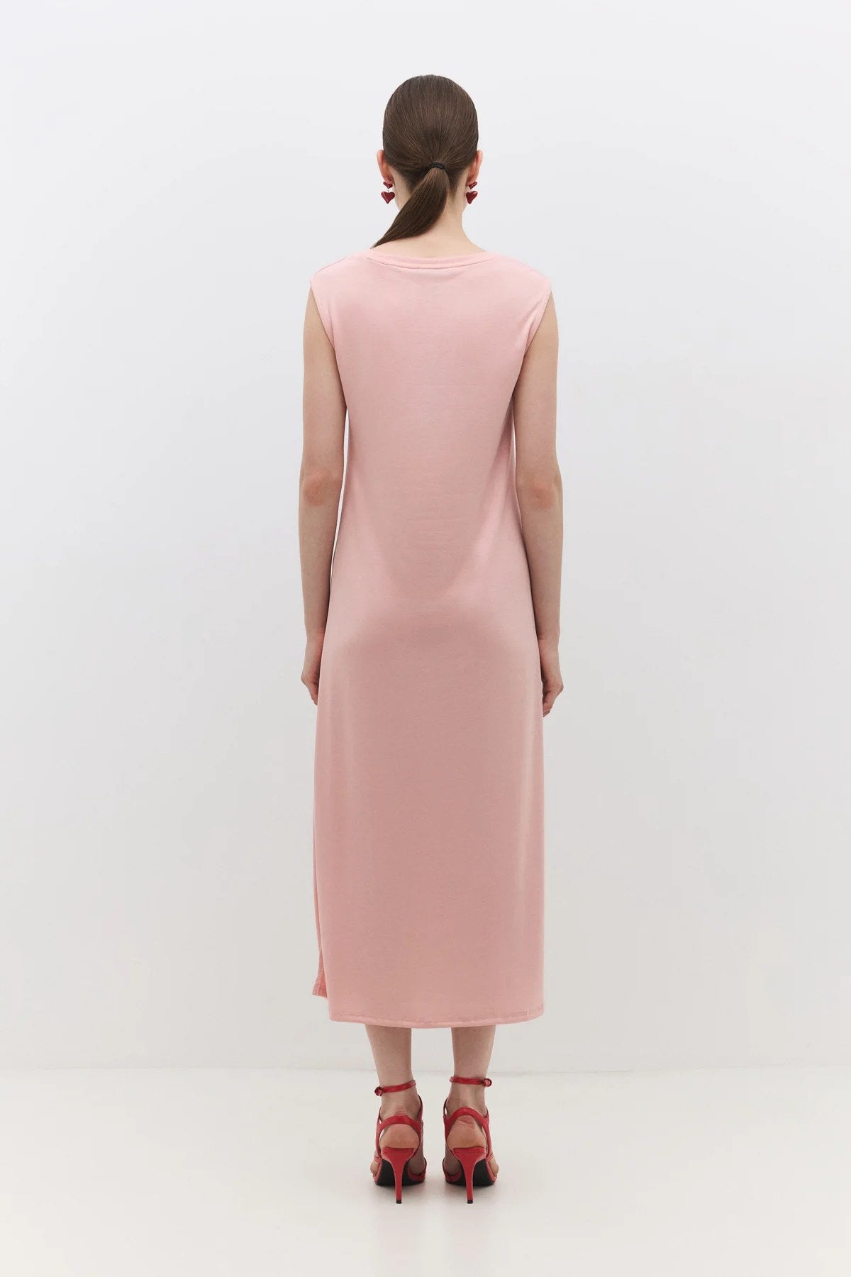 Midikleid mit Rundhalsausschnitt