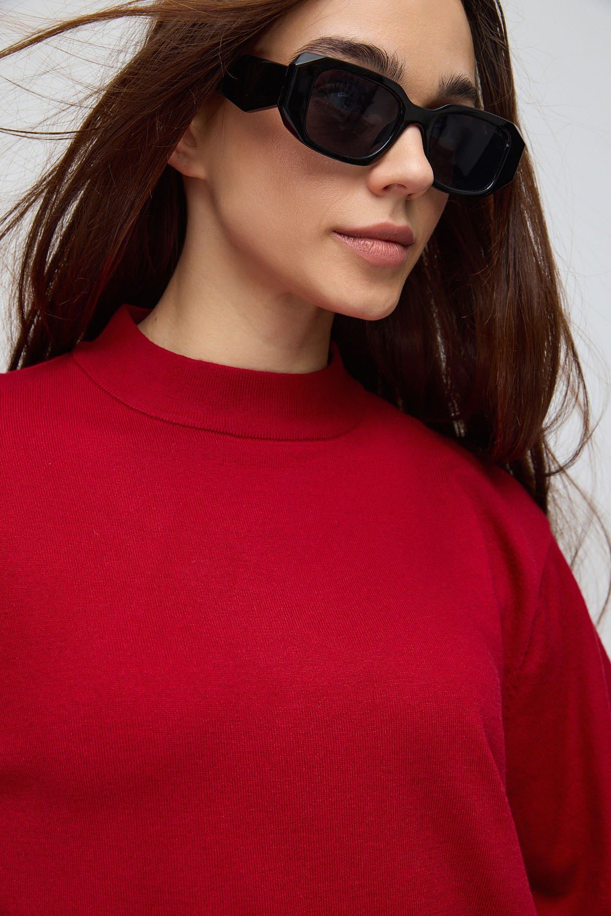 Oversize-Pullover mit Rundhalsausschnitt
