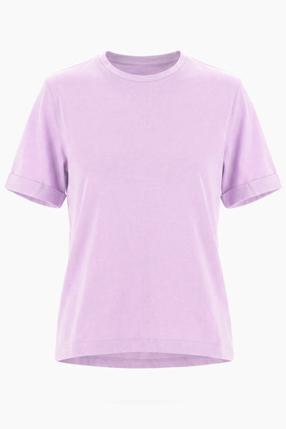 Baumwoll Basic Rundhals T-Shirt