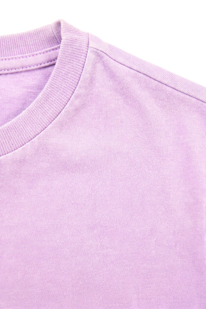 Baumwoll Basic Rundhals T-Shirt