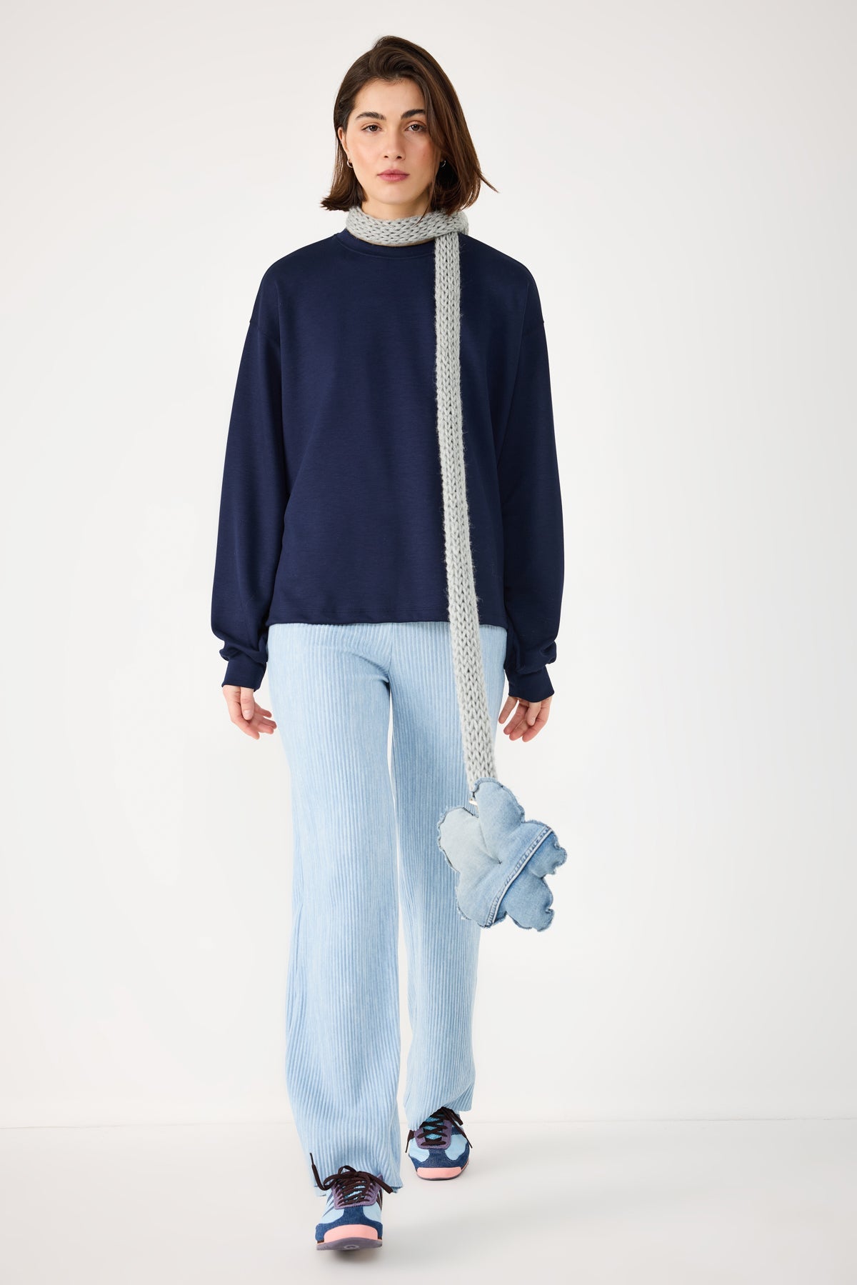 Sweatshirt mit Rundhalsausschnitt