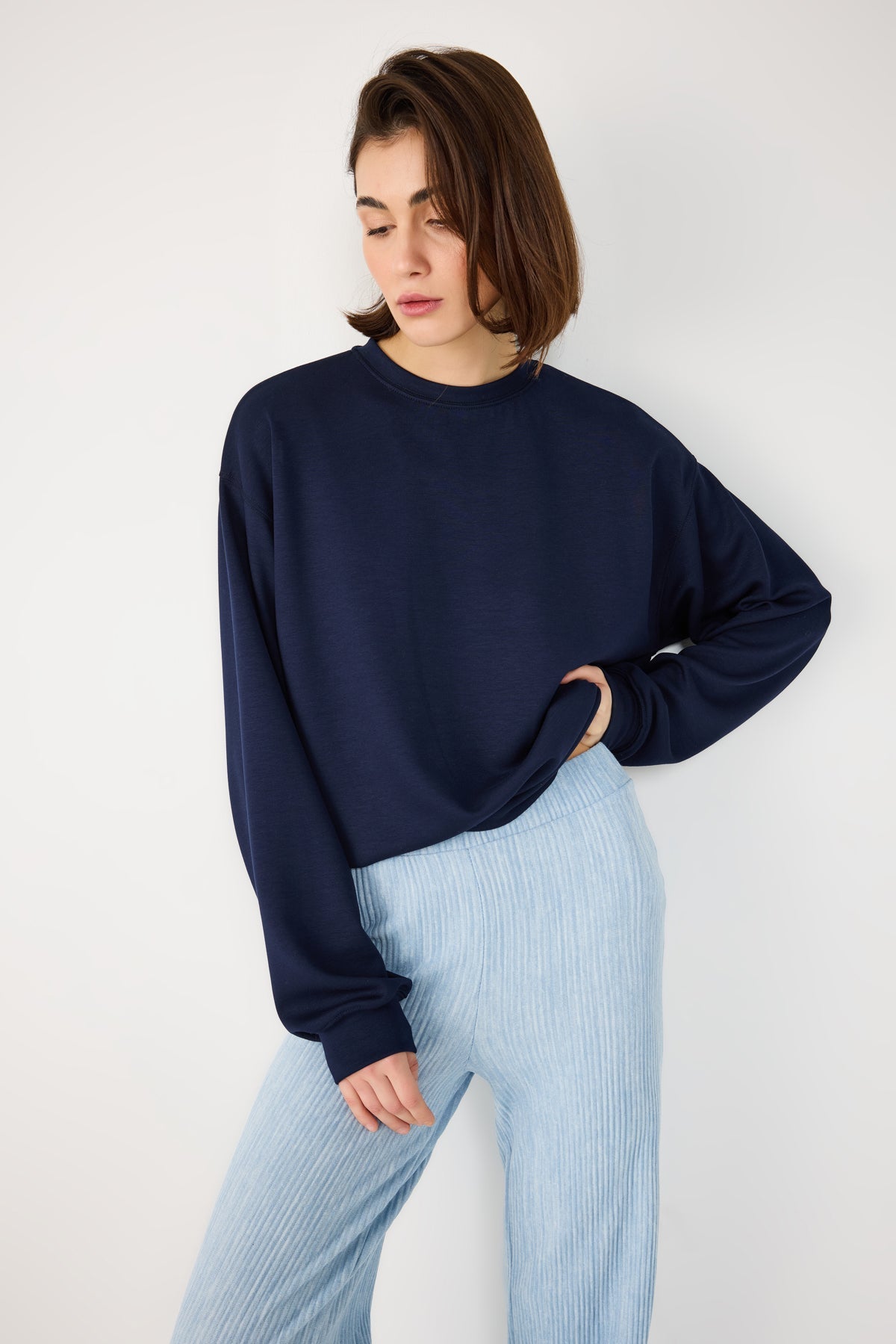 Sweatshirt mit Rundhalsausschnitt