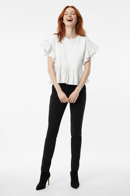 Crew-Neck Weiche Bluse im Relaxed Fit