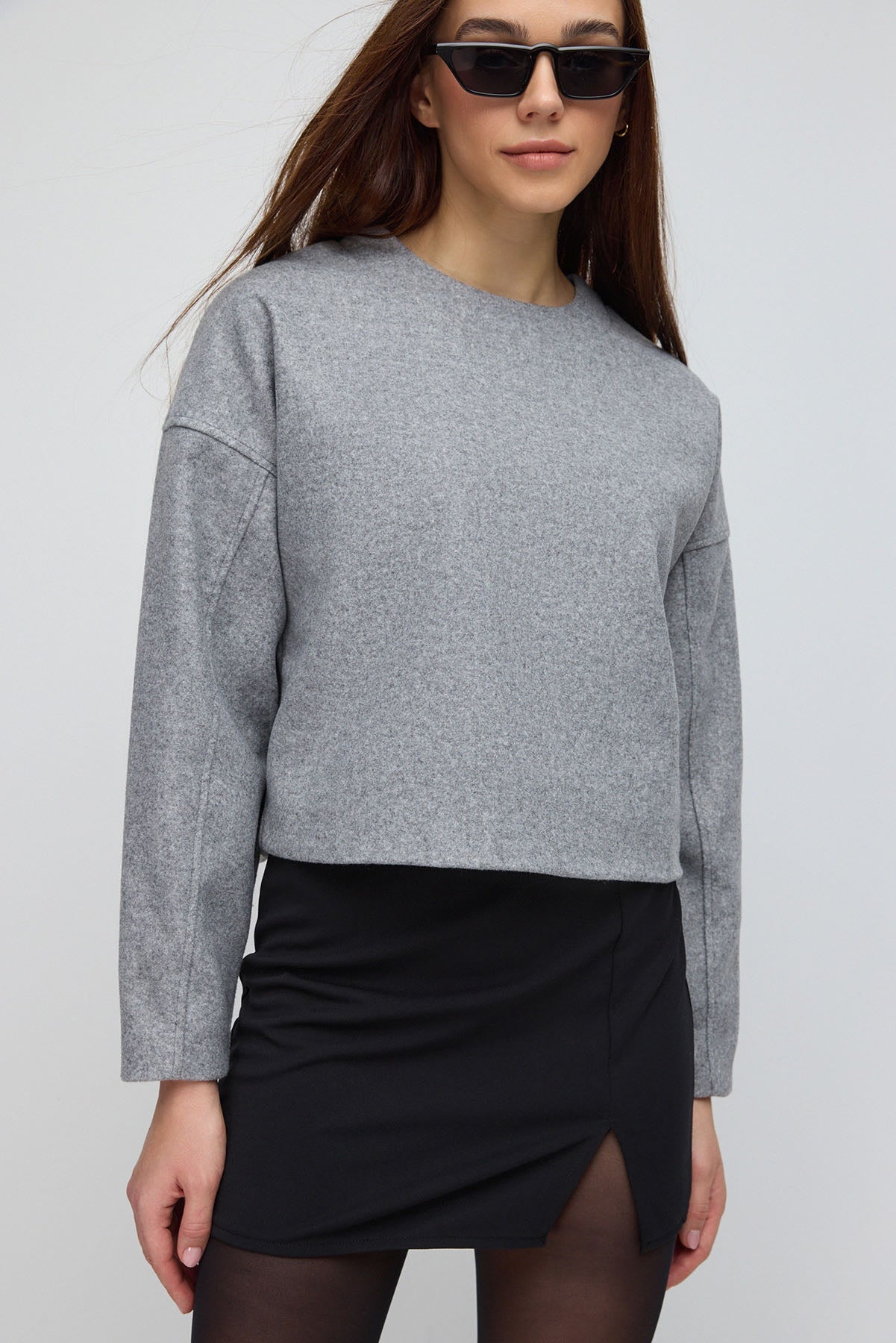 Sweatshirt mit Rundhalsausschnitt