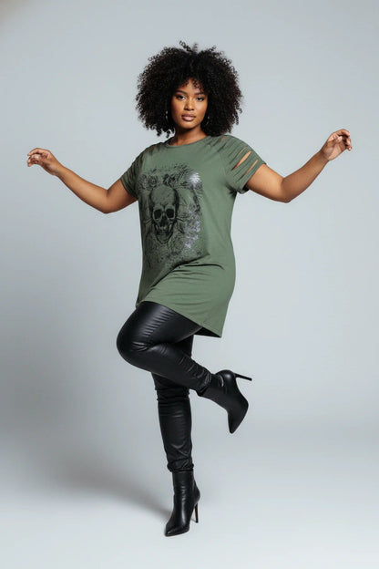 Rundhals-T-Shirt
