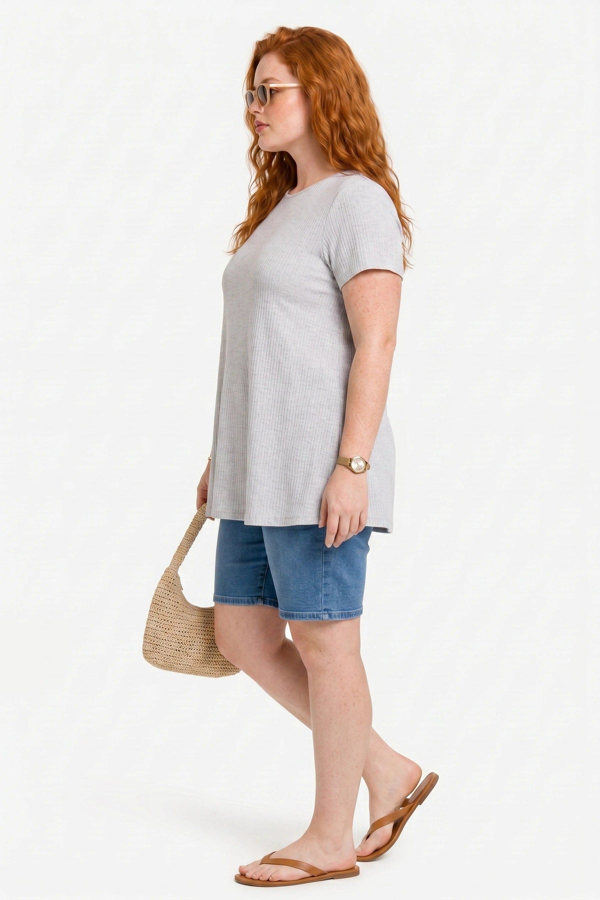 Crew-Neck T-Shirt aus Baumwolle