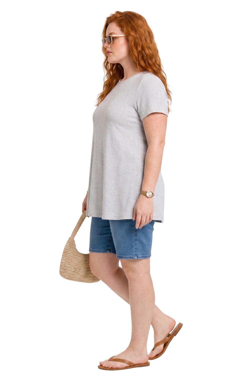 Crew-Neck T-Shirt aus Baumwolle