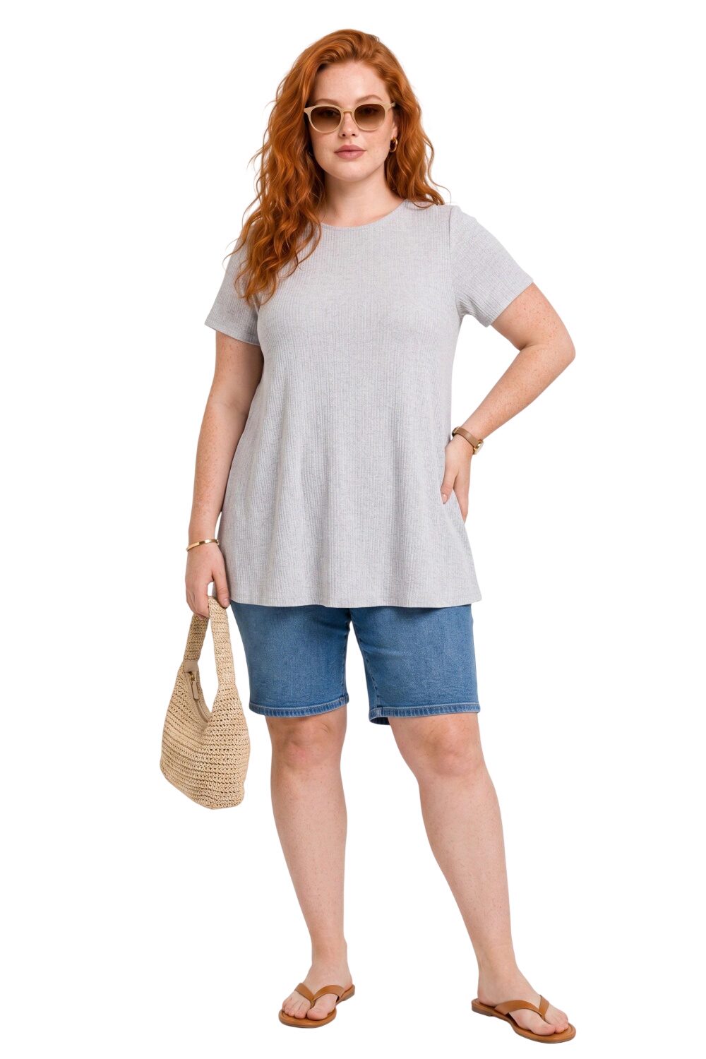Crew-Neck T-Shirt aus Baumwolle