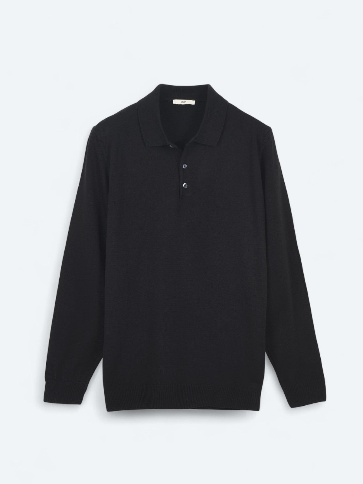 Schwarzes Strick-Sweatshirt