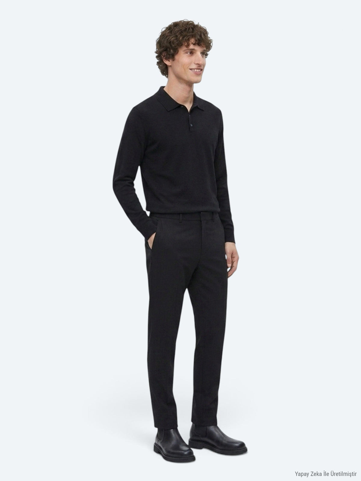 KİP Schwarzes Strick-Sweatshirt Black