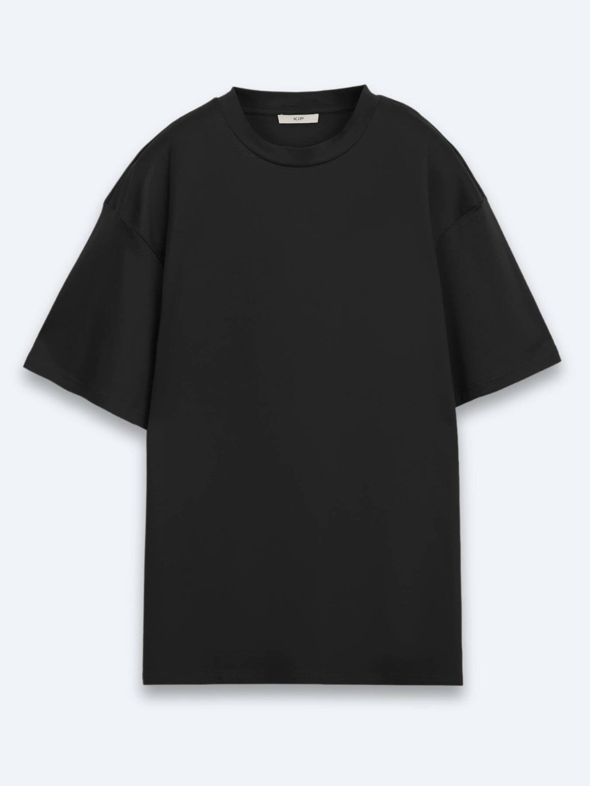 Schwarzes schlichtes 100% Baumwoll-T-Shirt