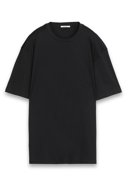 Schwarzes schlichtes Rundhals T-Shirt 100% Baumwolle