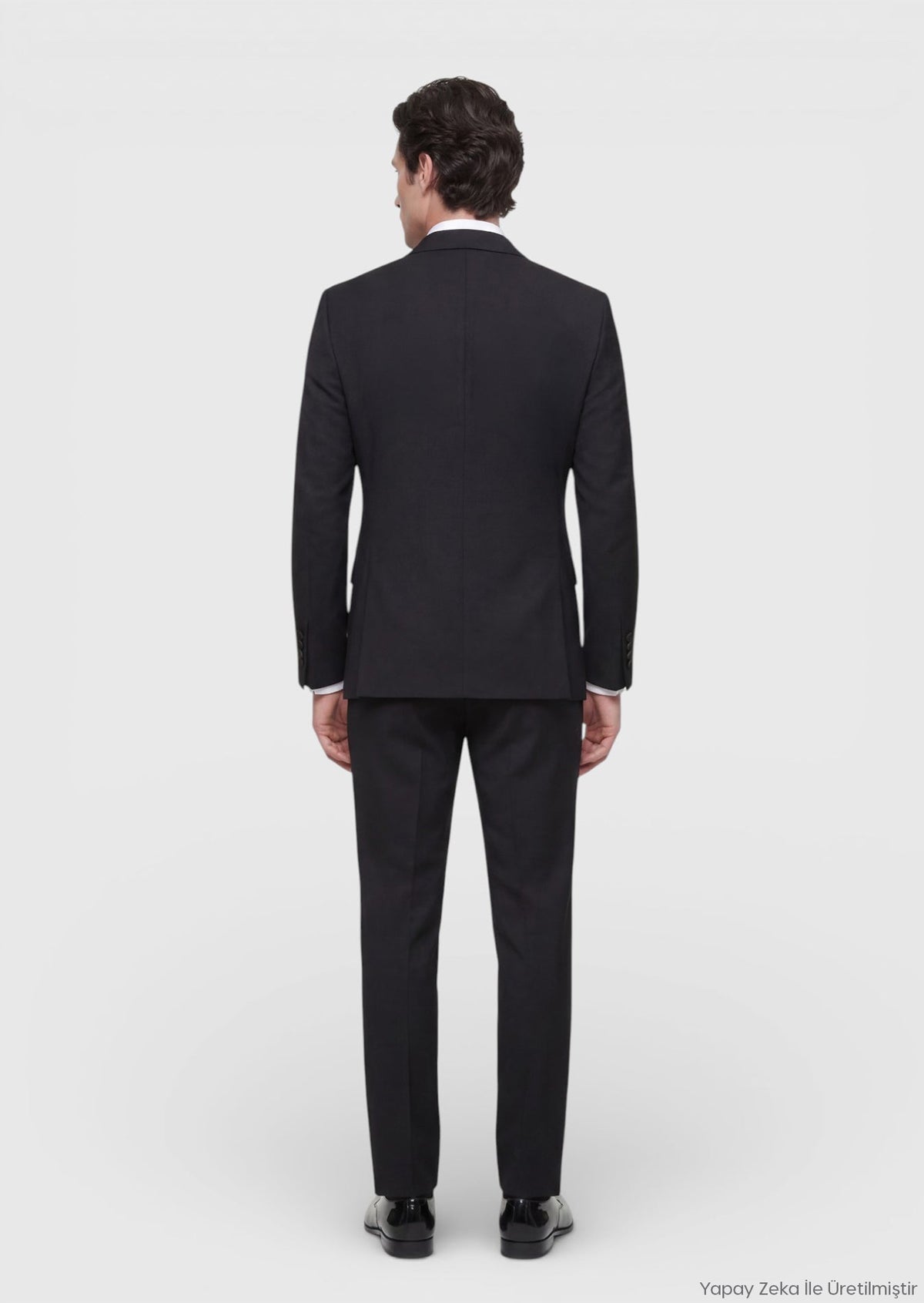 Ramsey Schwarzer moderner Tuxedo mit Schalkragen Siyah