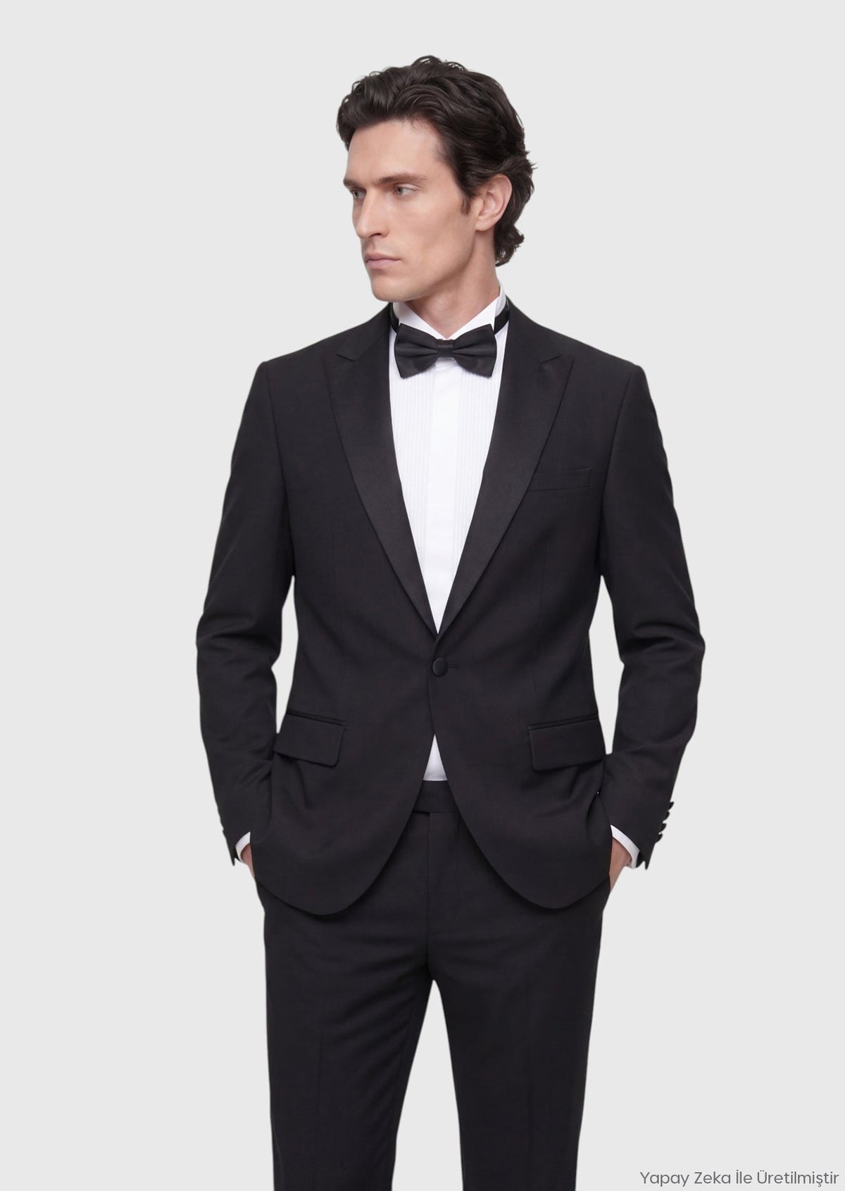 Schwarzer moderner Tuxedo mit Schalkragen