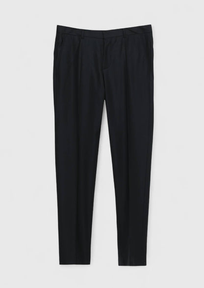 Schwarzer Slim Fit Smoking mit Doppelreihe