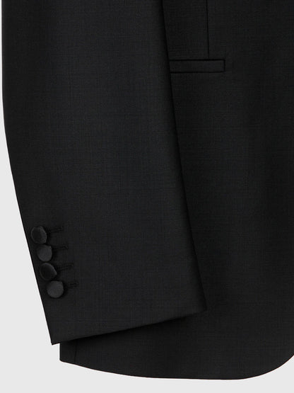 Schlichter, modischer Slim-Fit-Anzug aus Wollmischung