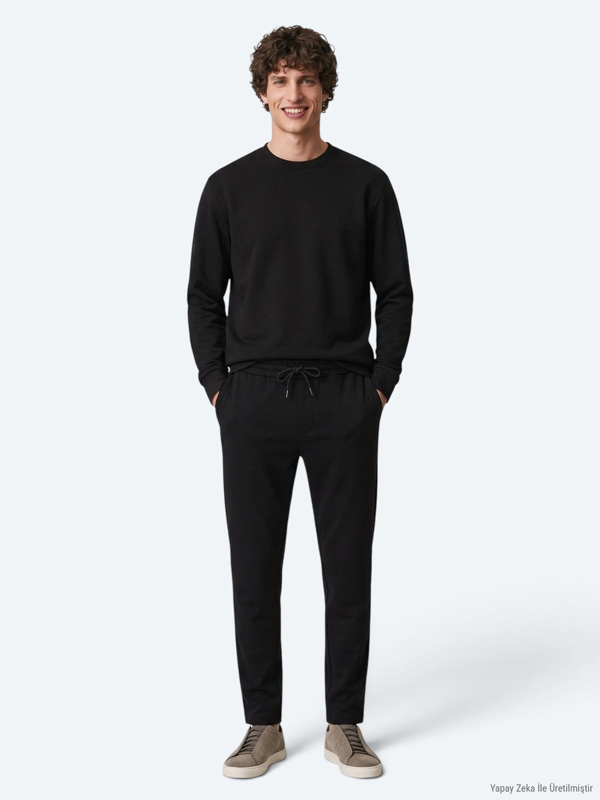 Schwarzes schlichtes Sweatshirt