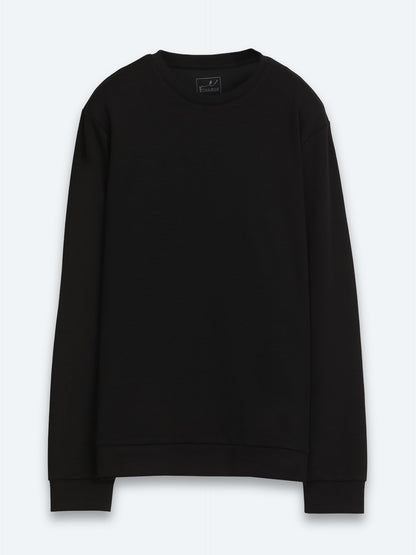 Schwarzes schlichtes Sweatshirt