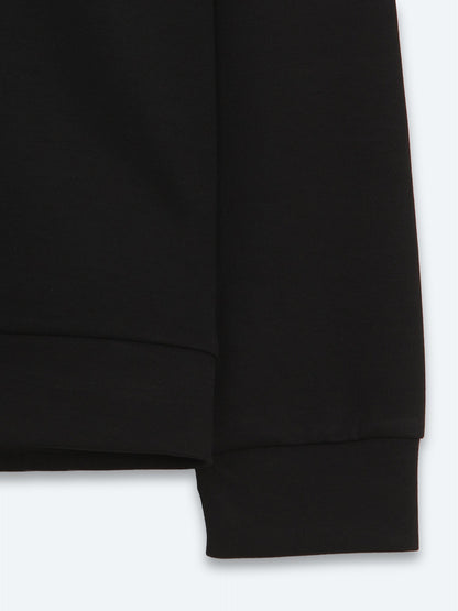 Schwarzes schlichtes Sweatshirt