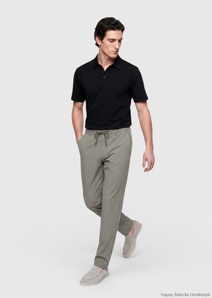 Einfarbiges Polo-Shirt