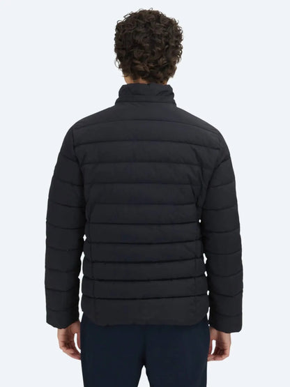 Schwarzer Regular Fit Kapuzenmantel