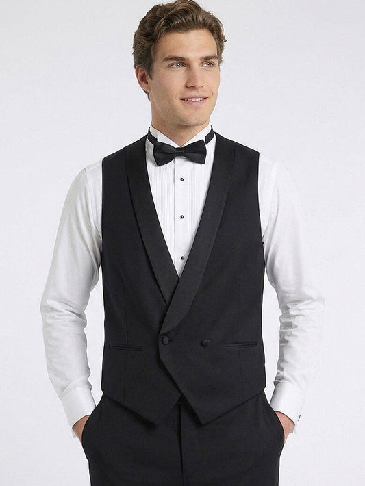 Schwarze Slim Fit Weste
