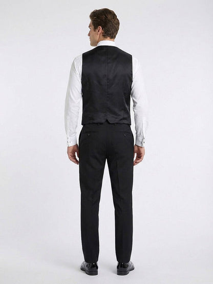 Schwarze Slim Fit Weste