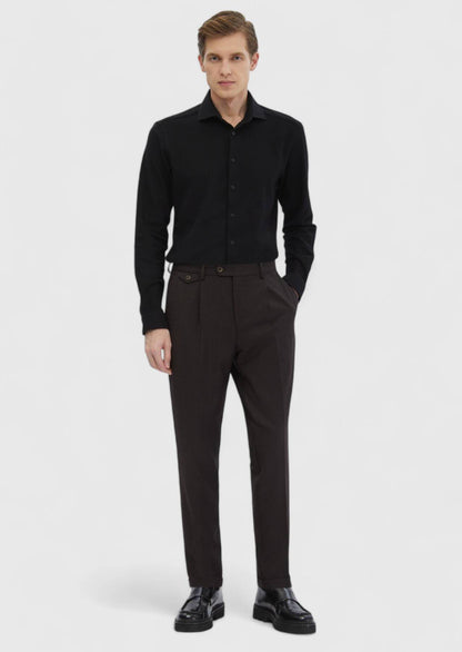 Schwarz Gestreiftes Baumwollshirt