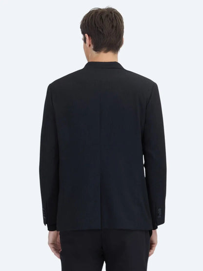 Schwarze gestreifte Komfortjacke