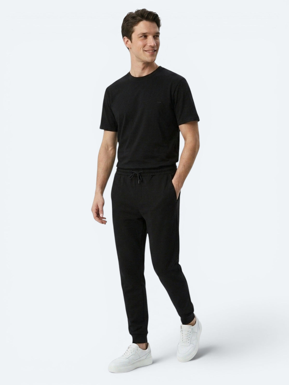 Schwarze Sweatpants