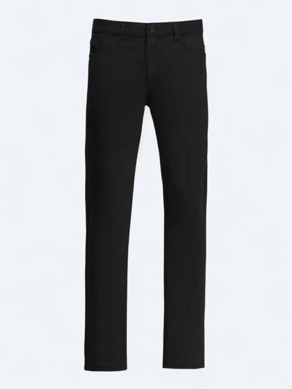 Schwarze Velours Casual Baumwollhose