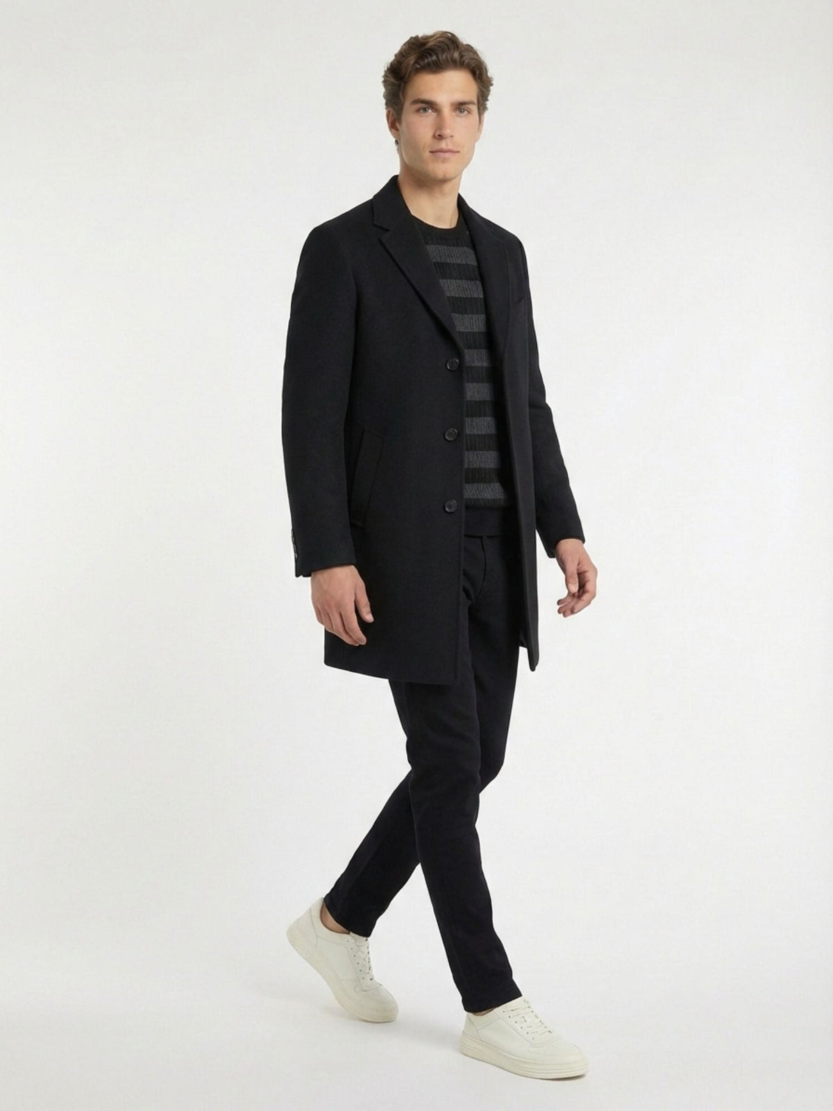 KİP Schwarze Velours Casual Baumwollhose