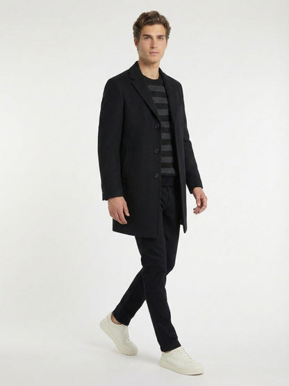Schwarze Velours Casual Baumwollhose