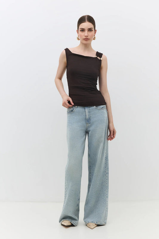 ärmellose Bluse